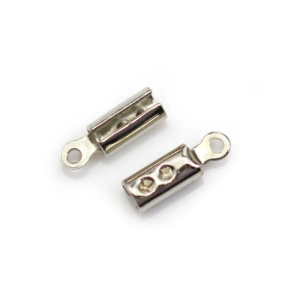 Pince lacet en métal pour cordon de 2.5mm x 20pcs