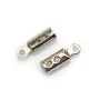 Pince lacet en métal pour cordon de 2.5mm x 20pcs