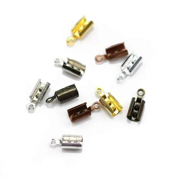 Tips for ribbon of 13mm in raw brass x10pcs