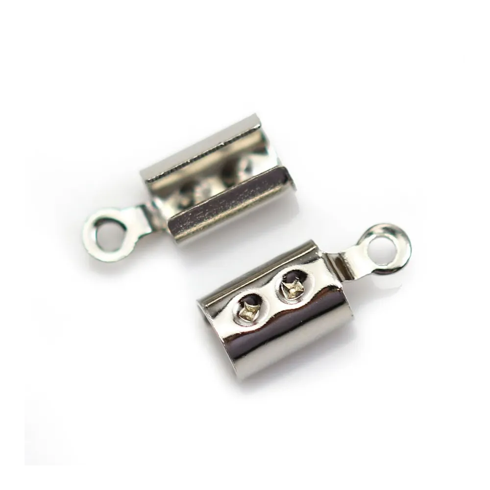 Pince lacet pour cordon 3mm en métal x 20pcs 