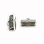 Tips for ribbon of 13mm in raw brass x10pcs