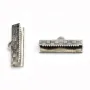 Tips for ribbon of 13mm in raw brass x10pcs