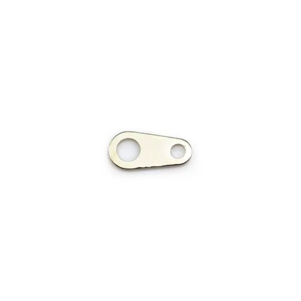Breloque "tag" en métal, de différentes couleurs, 4 * 9mm x 100pcs