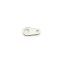 Breloque "tag" en métal, de différentes couleurs, 4 * 9mm x 100pcs