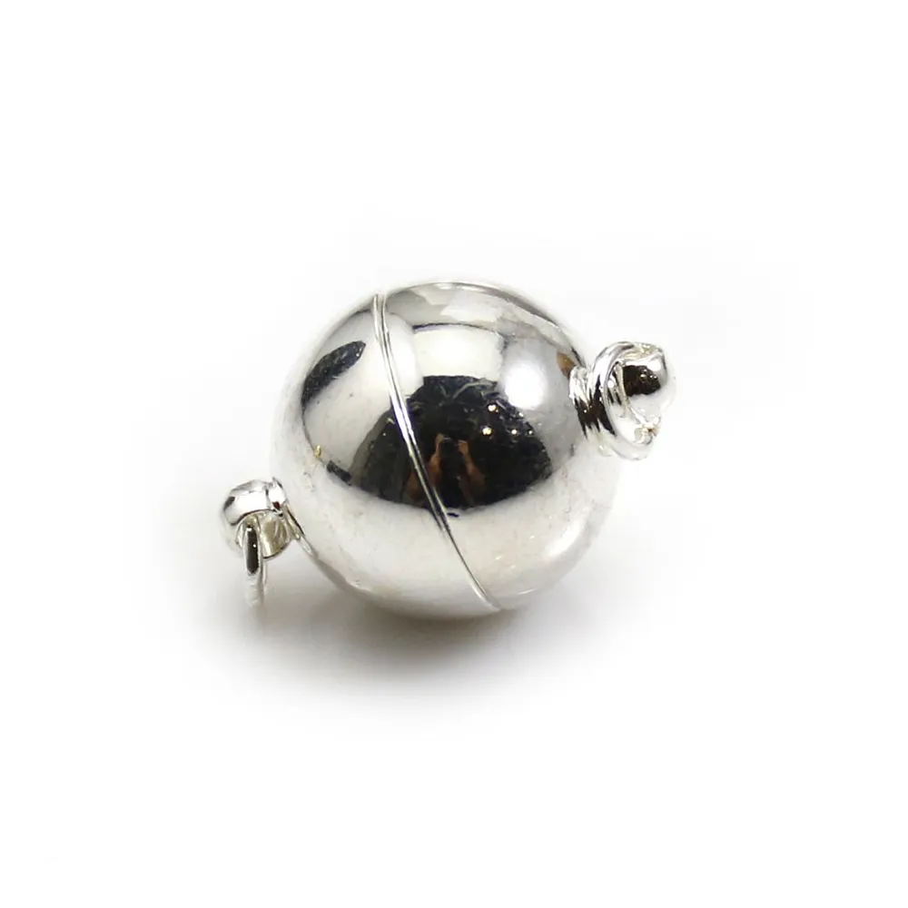 Round metal clasp magnetic, in diferent colors, 12mm x 1pc