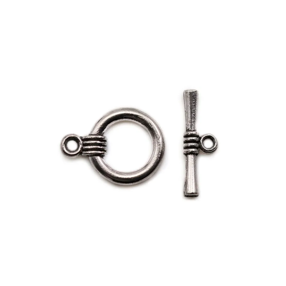 Fermoir "OxT" en métal 14mm x 2pcs