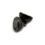 Fermoirs boule aimantés en métal de 10mm x 5pcs
