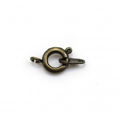 Bronze  tone Springing clasp 7mm  x 5 pcs