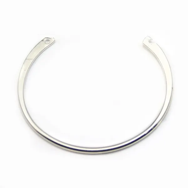 Jonc flexible, de couleur argenté, 64mm x 1pc