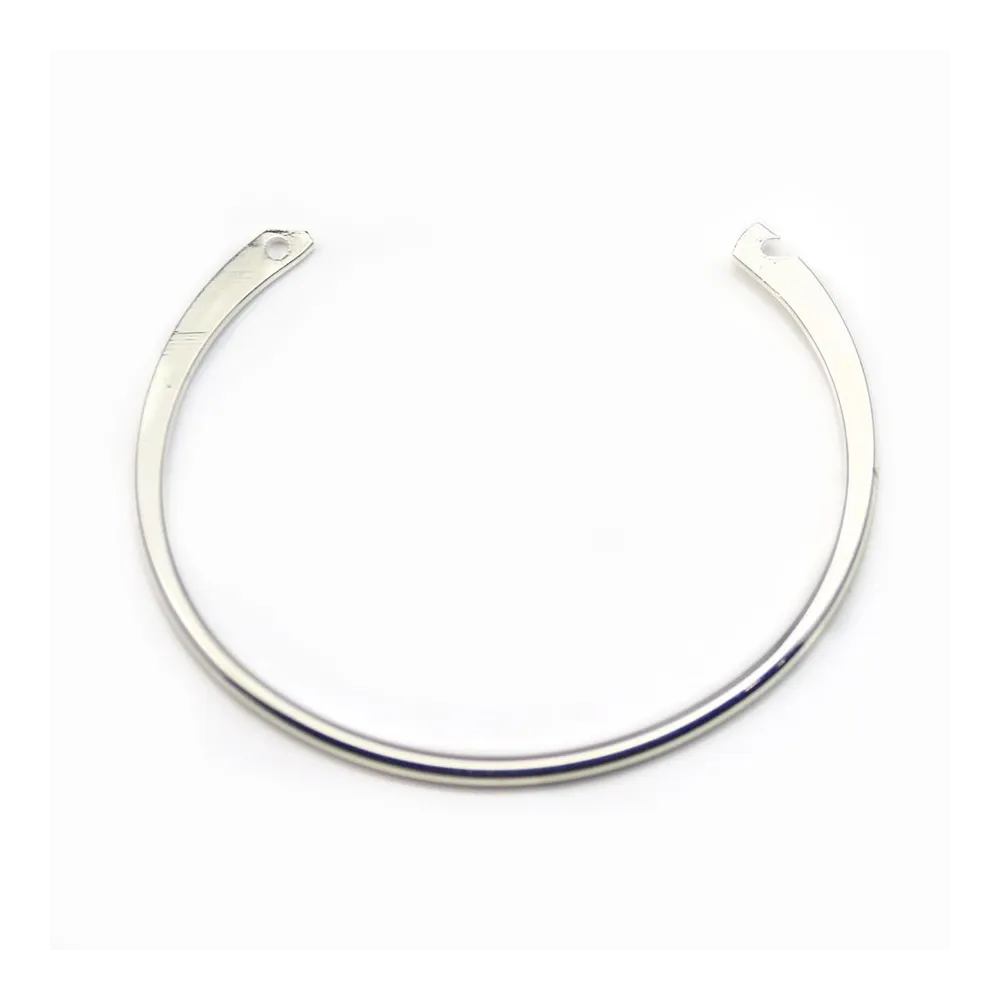 Jonc flexible, de couleur argenté, 64mm x 1pc