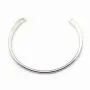 Flexible bangle, in silver-colored, 64mm x 1pc