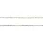 Chaîne en maille forçat, en argent 925 rhodié x 45cm