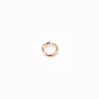 Anneaux ouverts plaqués par "flash" or rose sur laiton 0.8x5mm x 25pcs