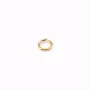 Anneaux ouverts plaqués par "flash" or sur laiton 0.8x5mm x 25pcs
