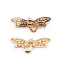  Dragonfly by "flash" Gold on brass 11x29mm x1pc