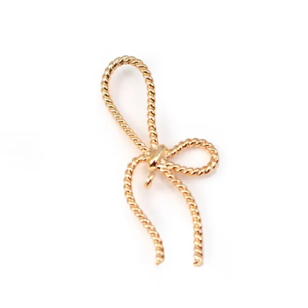  Knot by "flash" Gold on brass   12.5x26.5mmx1pc