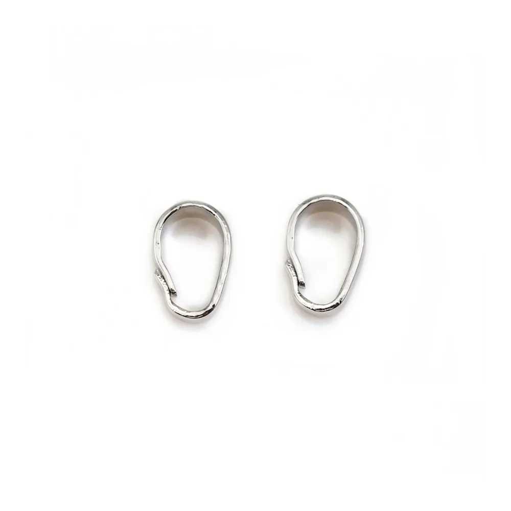 Bélière simple plaquée par "flash" or sur laiton 3x7mm x 10pcs