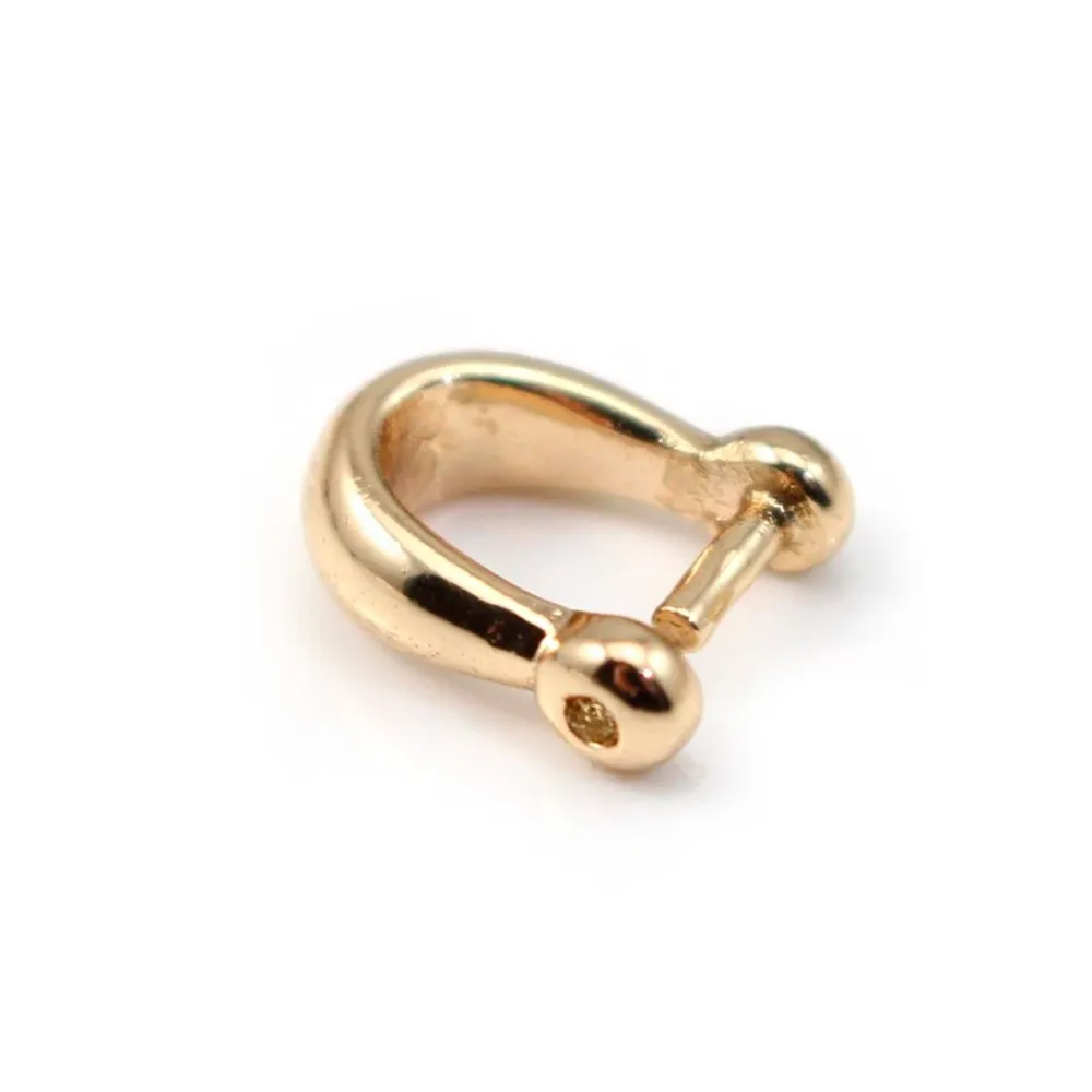 Bélière pour pierre Plaquée par "flash" or sur laiton 4x10mm x 1pc