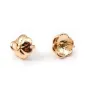 Bélière coupelle pour perle semi percée, dorée sur laiton 7mm x 1pc