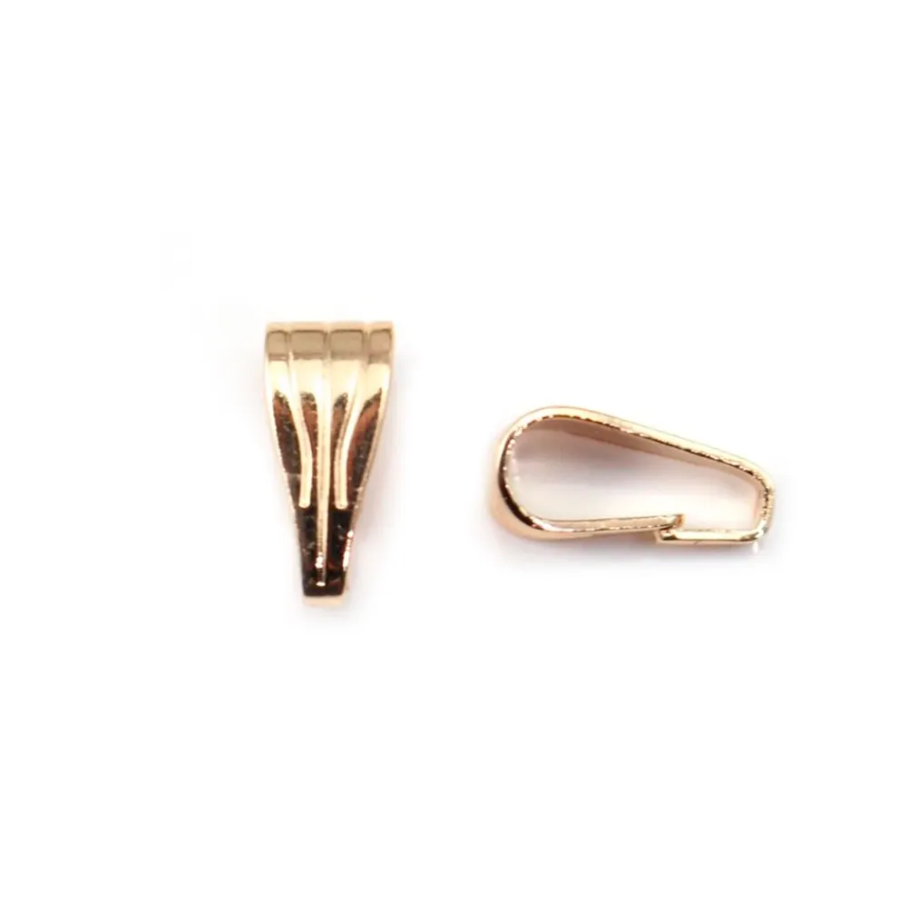  Pendant by "flash" Gold on brass 5x11x5mm x 2pcs