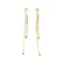 Earrings  by "flash" Gold on brass 2.7x16mm x 2pcs