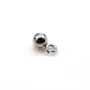 Breloque ronde 4mm, plaqué par flash or x 10pcs