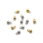 Breloque ronde brillant 4mm, plaqué par 