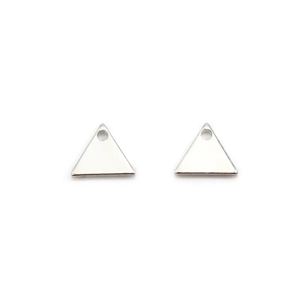 Round hammered charm, plated with "flash" gold on brass 8mm x 10pcs