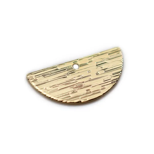 Charm star by "flash" gold on brass 11x14mm x 4pcs