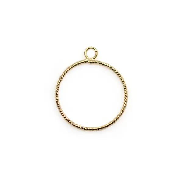 Charm star by "flash" gold on brass 11x14mm x 4pcs