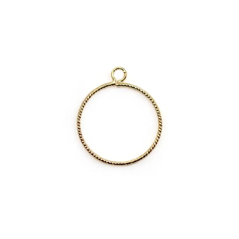 Charm star by "flash" gold on brass 11x14mm x 4pcs