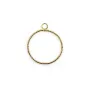 Charm star by "flash" gold on brass 11x14mm x 4pcs