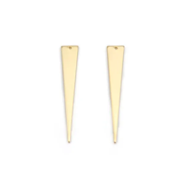 Round hammered charm, plated with "flash" gold on brass 8mm x 10pcs