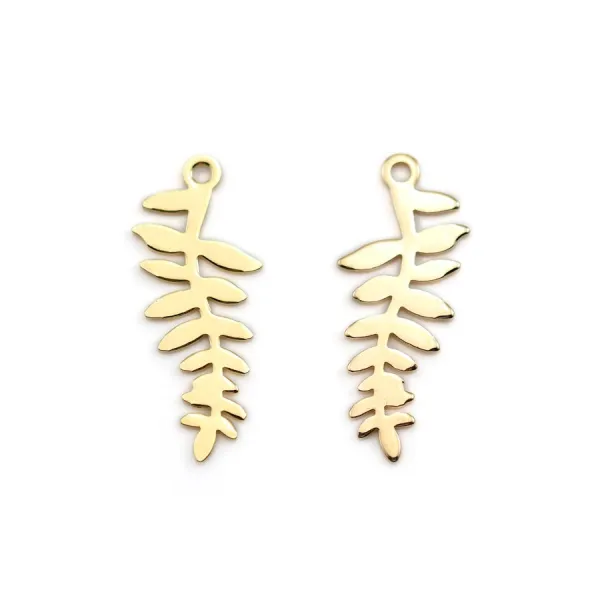 Mustache charm by "flash" gold on brass  5.5x10mm x 5pcs