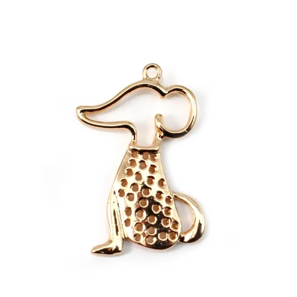  Mouse by "flash" Gold on brass 17x26mm x1pc