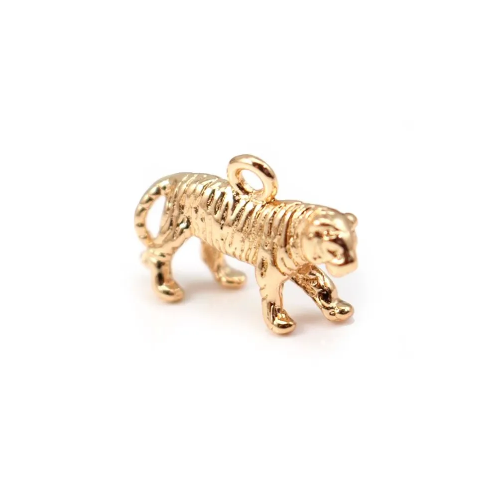  Tiger by "flash" Gold on brass 11x18mm x1pc