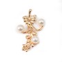  Pendant Celestial by "flash" Gold on brass 19x32mm x1pc