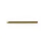 Pendentif en forme de tube 2x35mm , plaqué par "flash" or sur laiton x 4pcs
