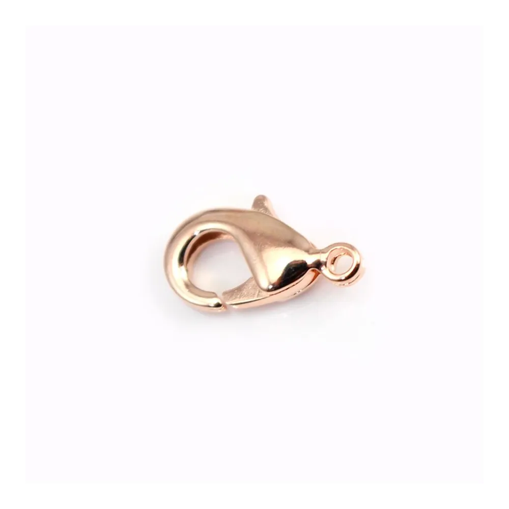 Fermoir mousqueton  sur laiton 5x10mm x 5pcs