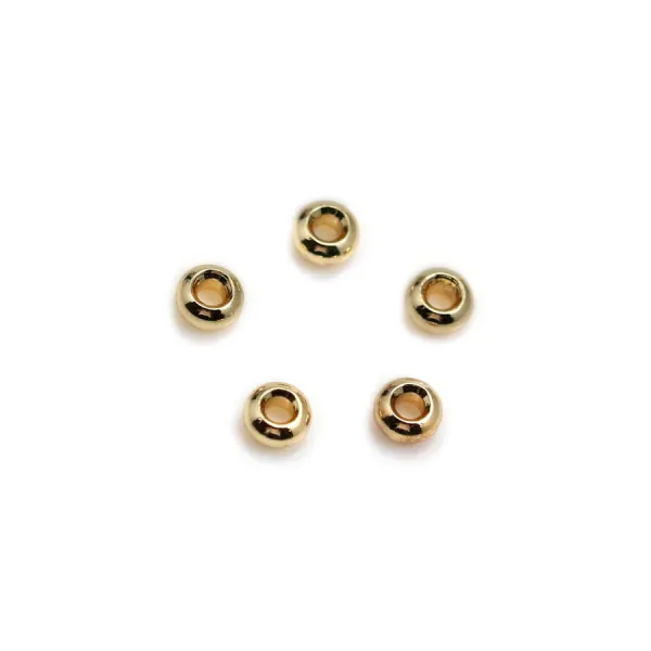 Bélière plaquée par "flash" or sur laiton 6.5x8mm x 10pcs