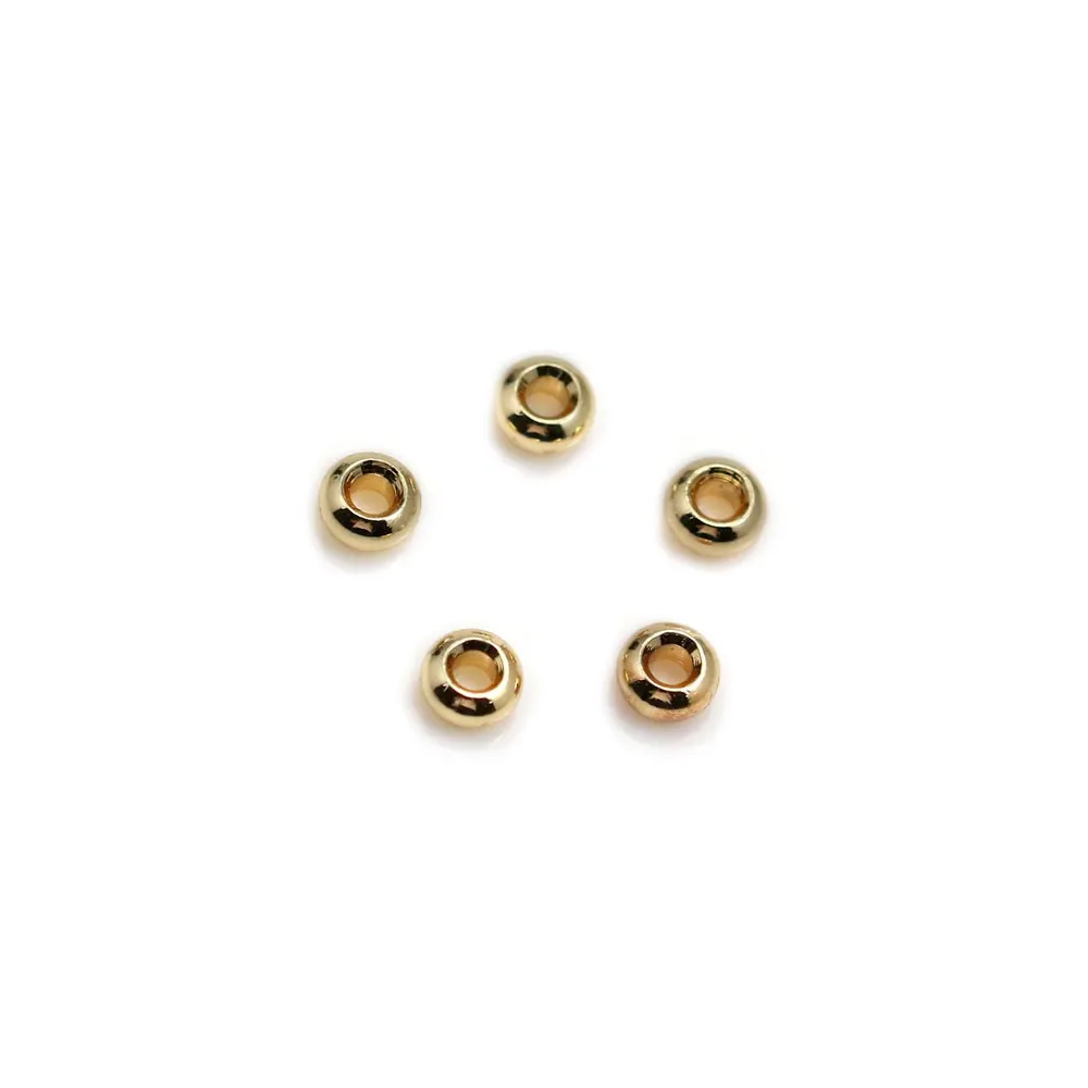 Bélière plaquée par "flash" or sur laiton 6.5x8mm x 10pcs