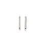 Intercalaire en forme de tube 1.5x15mm, plaqué par "flash" or sur laiton x 10pcs