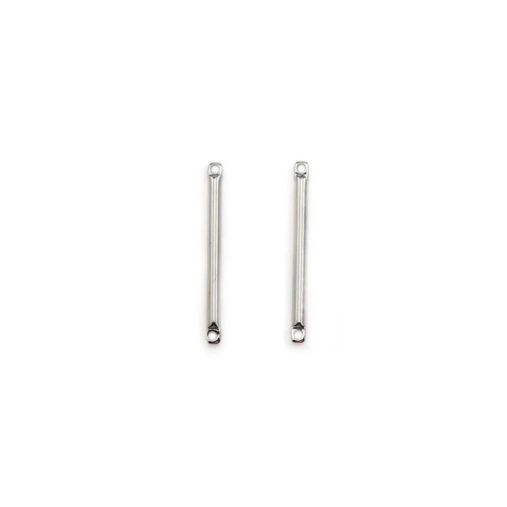 Intercalaire en forme de tube 1.5x40mm, doré sur laiton x 6pcs