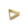Intercalaire de forme triangle 0.8x3x15mm, plaqué par "flash" or sur laiton x 4pcs