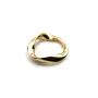 Intercalaire in triangle shape, plated by "flash" gold on brass 16mm x 2pcs