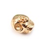 Skull by "flash" Gold on brass 9x12mm x1pc