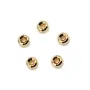 Intercalaire carré par "flash" or sur laiton 5.8mm x 6pcs