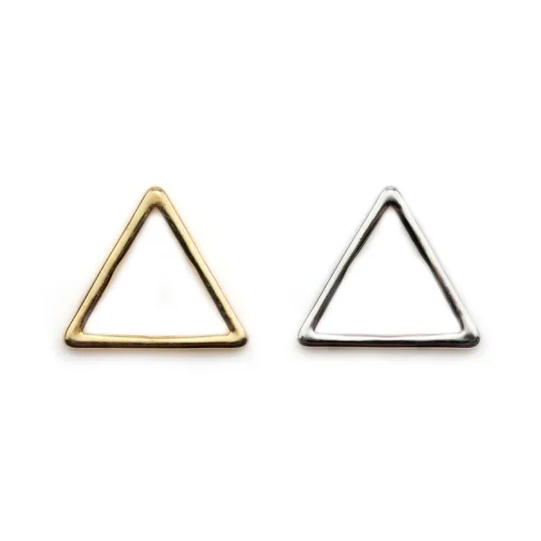 Charm star by "flash" gold on brass 11x14mm x 4pcs