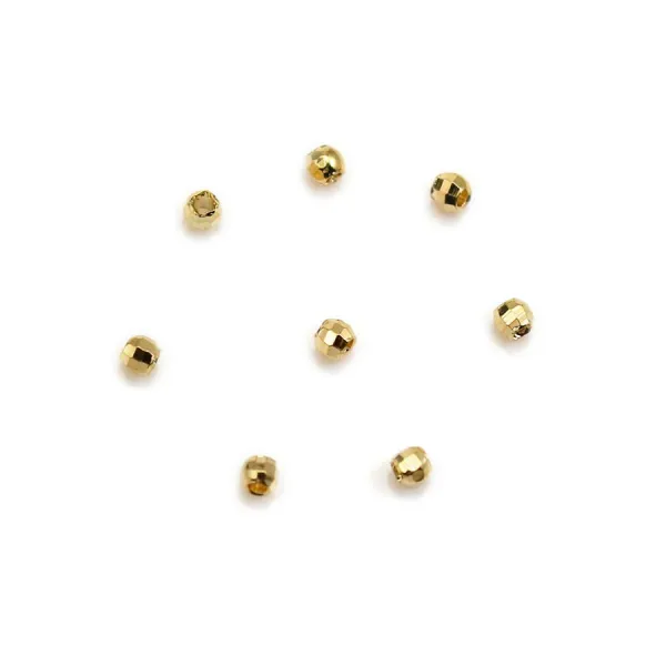 Intercalaire striée, plaqué par flash 25pcs