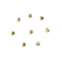 Striated spacer, plated by "flash" gold on brass, 1.8x2.4mm x 30pcs